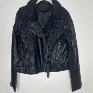 BLANKNYC Black Faux Leather Jacket Small